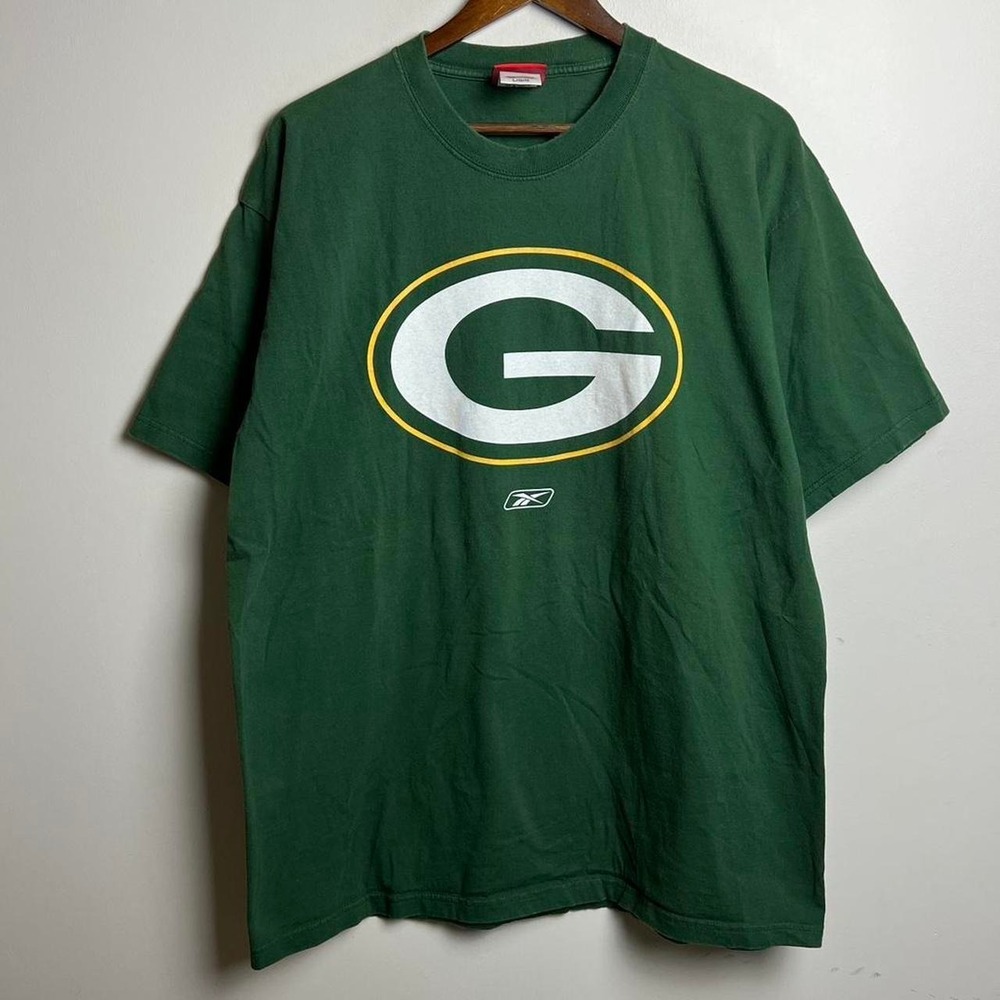 2000s Green Bay Packers Green Reebok Tee Shirt L